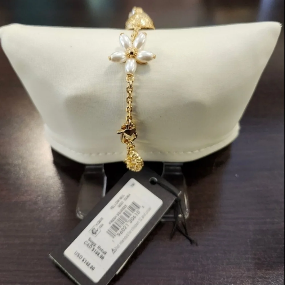 NWT Kate Spade Gold Fresh Squeeze Scatter Line Bracelet - Picture 2 of 7